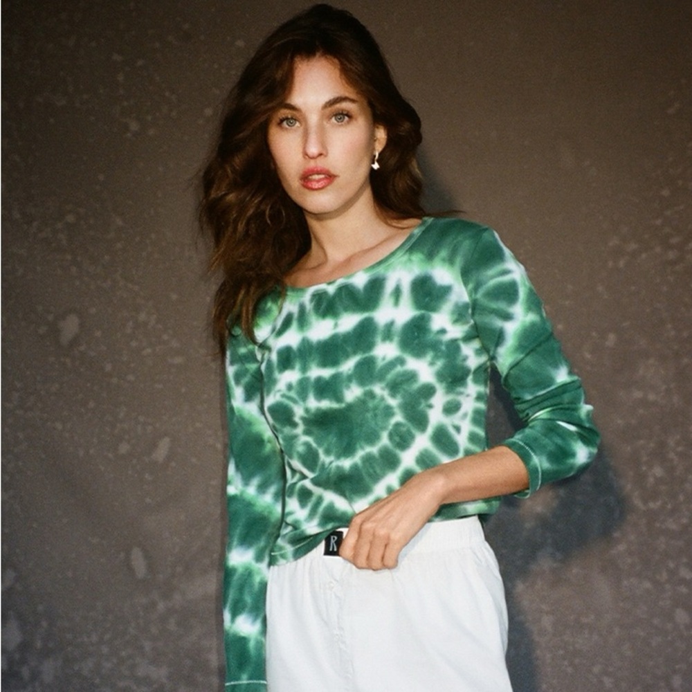 Réalisation Par Heart Long Sleeve Tee Emerald size Large